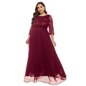 Lace Evening Gown Bridesmaid Dress