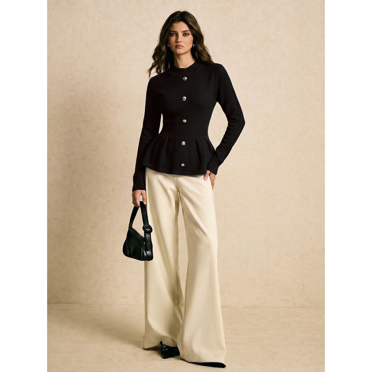 Retro Single-breasted Chic Long-sleeved Top - Image 5