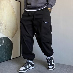 Casual Cargo Pants – Men's Loose-Fit Multi-Pocket Pants