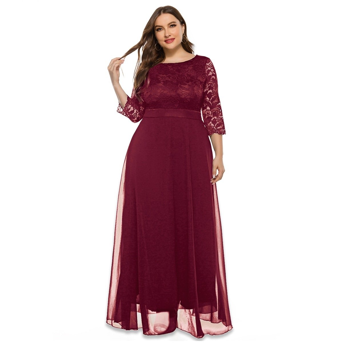 Lace Evening Gown Bridesmaid Dress - Image 4