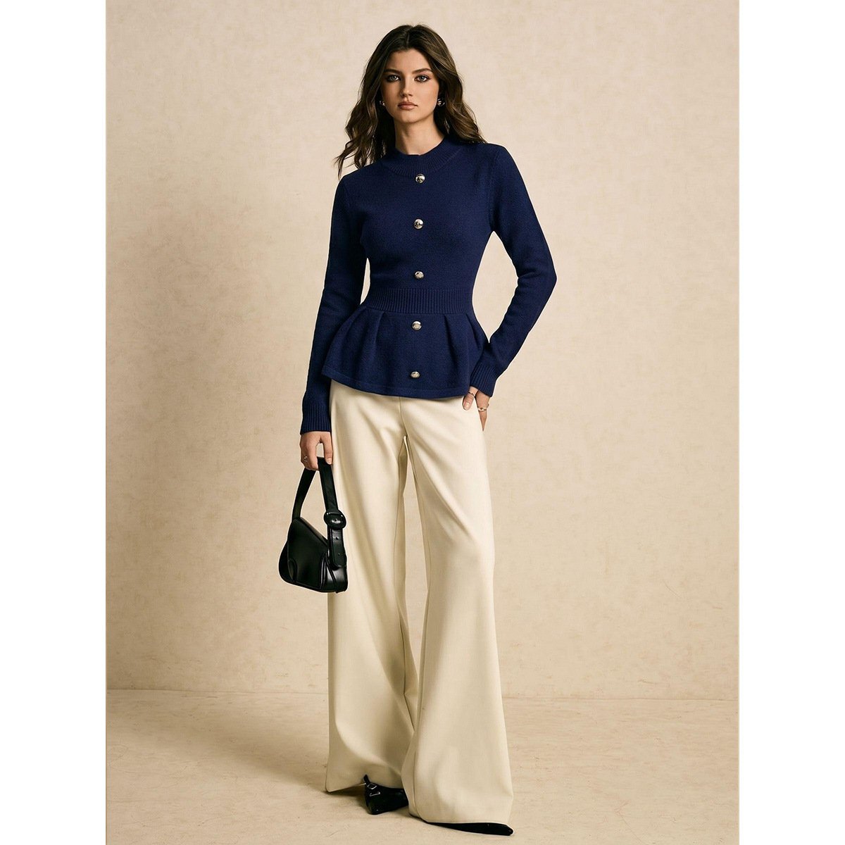Retro Single-breasted Chic Long-sleeved Top - Image 7