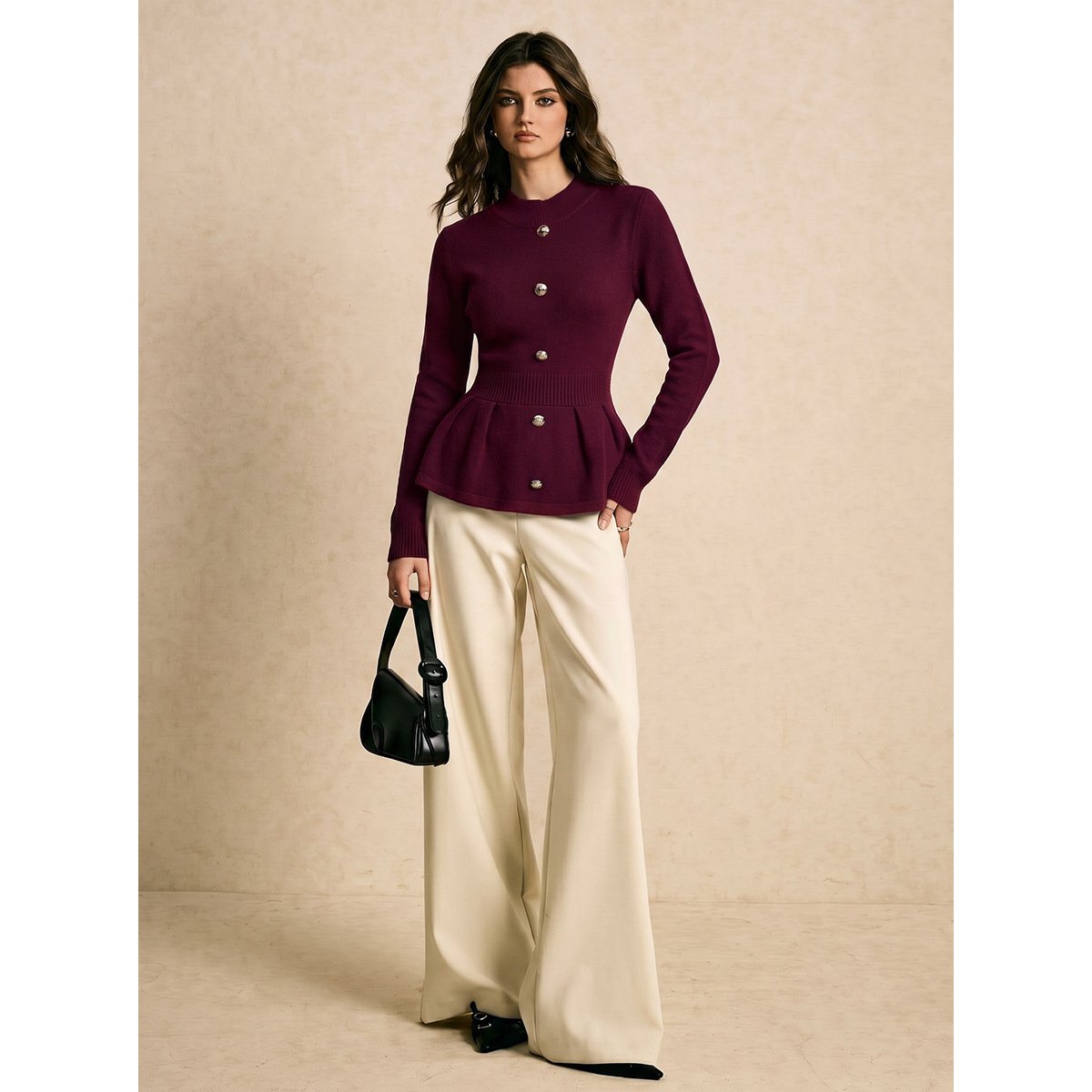 Retro Single-breasted Chic Long-sleeved Top - Image 2