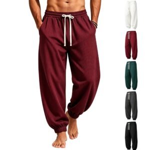 SpringSummer Loose-fit Casual Pants With Drawstrings