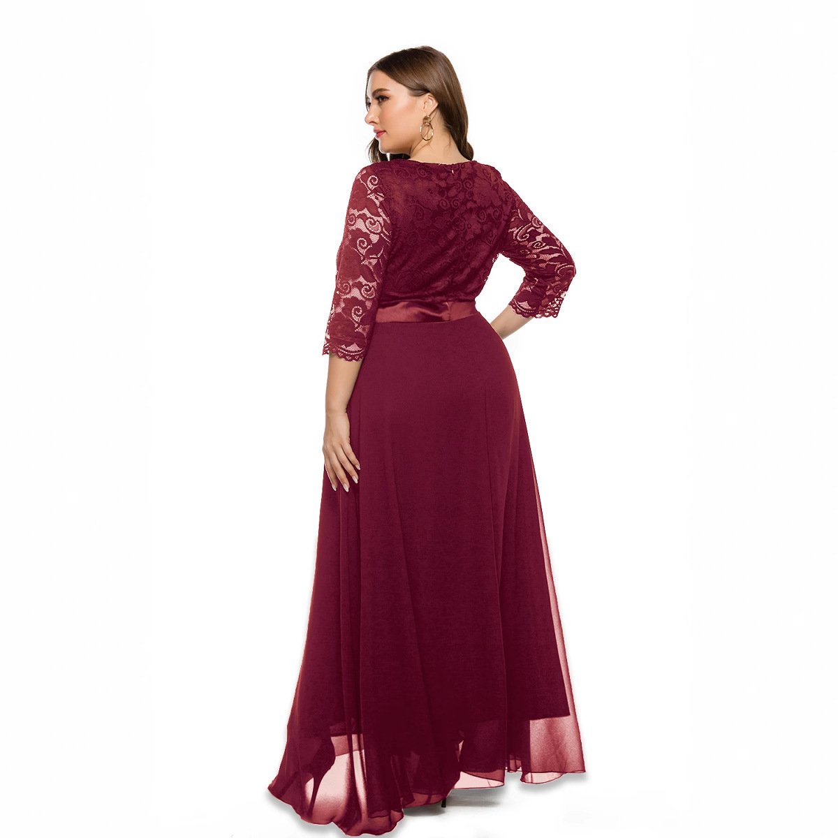 Lace Evening Gown Bridesmaid Dress - Image 5