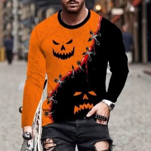 men's Halloween long sleeve t-shirt