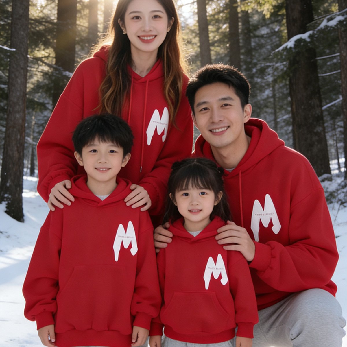 Korean-style Fleece-lined Thickened Sweater Street-Style Fashionable Hooded Set - Image 7